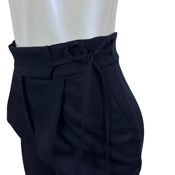 COS Womens Black Polyester Tapered High Waist Pants Side Zip Tailored Fit Sz 2 - Picture 9 of 12